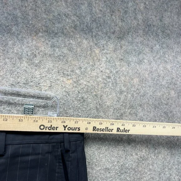Brooks Brothers Dress Pants Men 41x35 Black Pleated Wool Fitzgerald Trouser